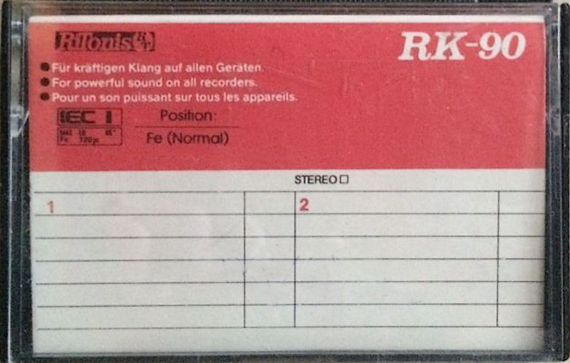 Compact Cassette RiTonis 90 Type I Normal Estonia