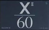 Compact Cassette Sony XII 60 "C-60X2" Type II Chrome 1992 Japan
