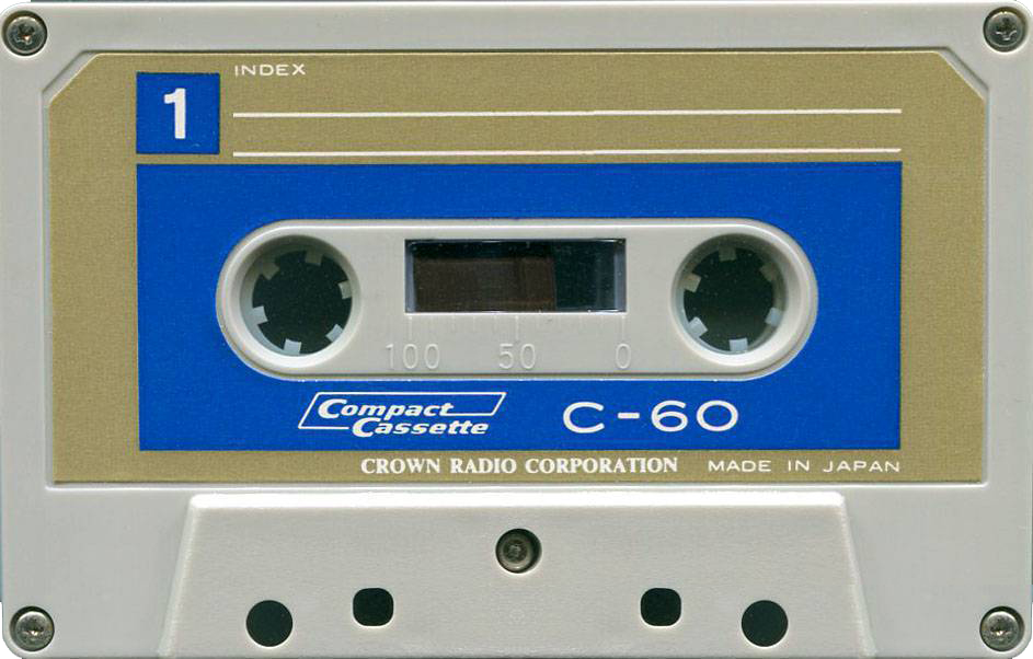 Compact Cassette Crown / Crown Radio Corporation 60 Type I Normal 1968 USA