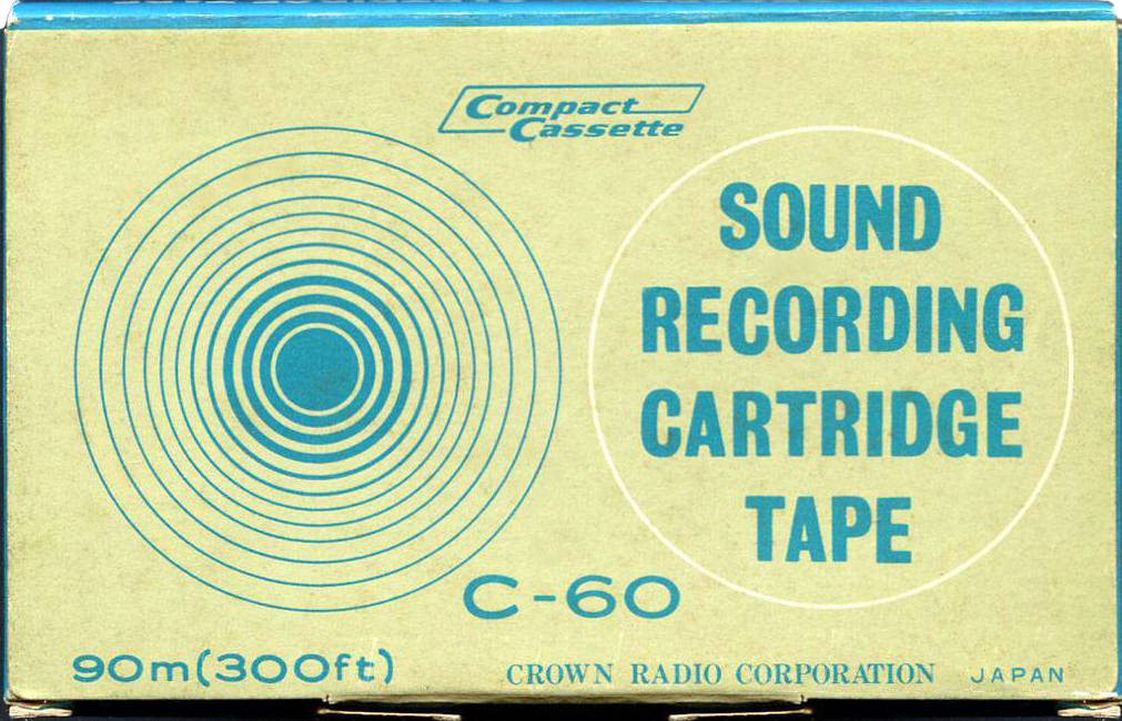 Compact Cassette Crown / Crown Radio Corporation 60 Type I Normal 1968 USA