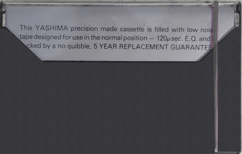 Compact Cassette Yashima UFO+ 48 Type I Normal 1979 UK