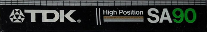 Compact Cassette TDK SA 90 Type II Chrome 1982 Japan