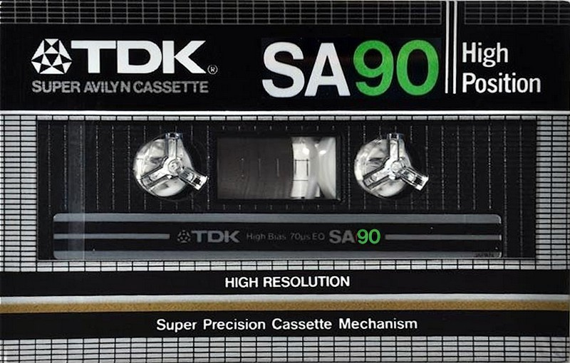 Compact Cassette TDK SA 90 Type II Chrome 1982 Japan