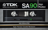 Compact Cassette TDK SA 90 Type II Chrome 1982 Japan