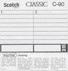 Compact Cassette Scotch Classic 90 Type III Ferro Chrome 1977 Europe