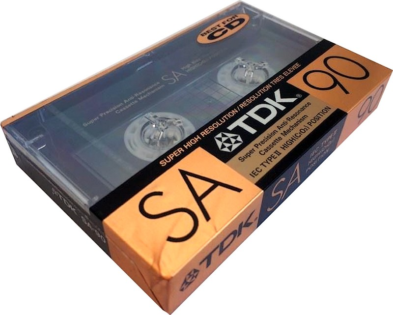 Compact Cassette TDK SA 90 "SA90" Type II Chrome 1989 North America