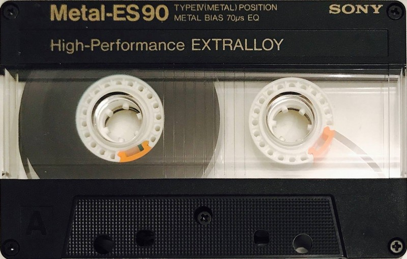 Compact Cassette Sony Metal-ES 90 Type IV Metal 1986 Europe