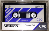 Compact Cassette Watson 90 "Chrome Cr II" Type II Chrome 1990 Europe