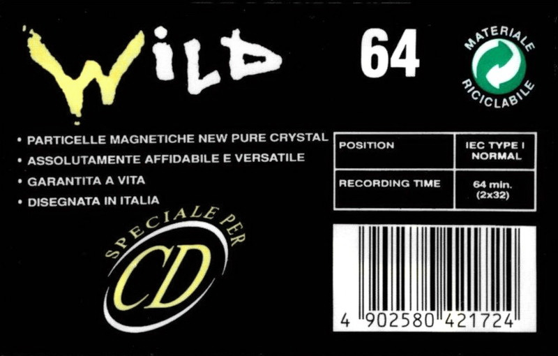 Compact Cassette Maxell Wild 64 Type I Normal 1992 Europe