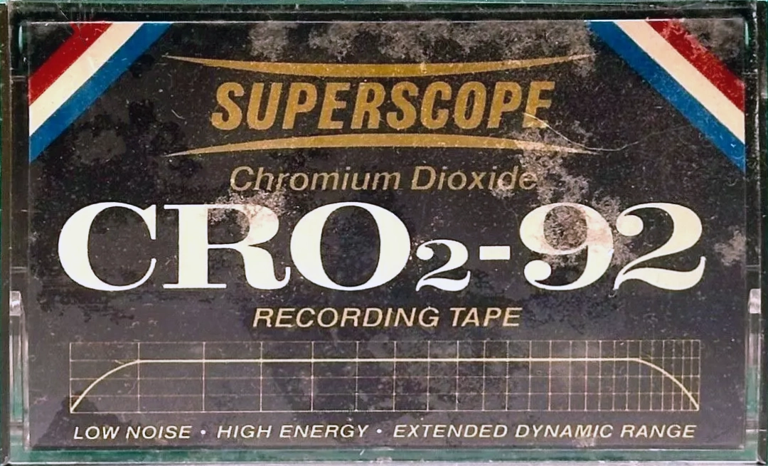 Compact Cassette Superscope CRO2 92 Type II Chrome 1975 USA