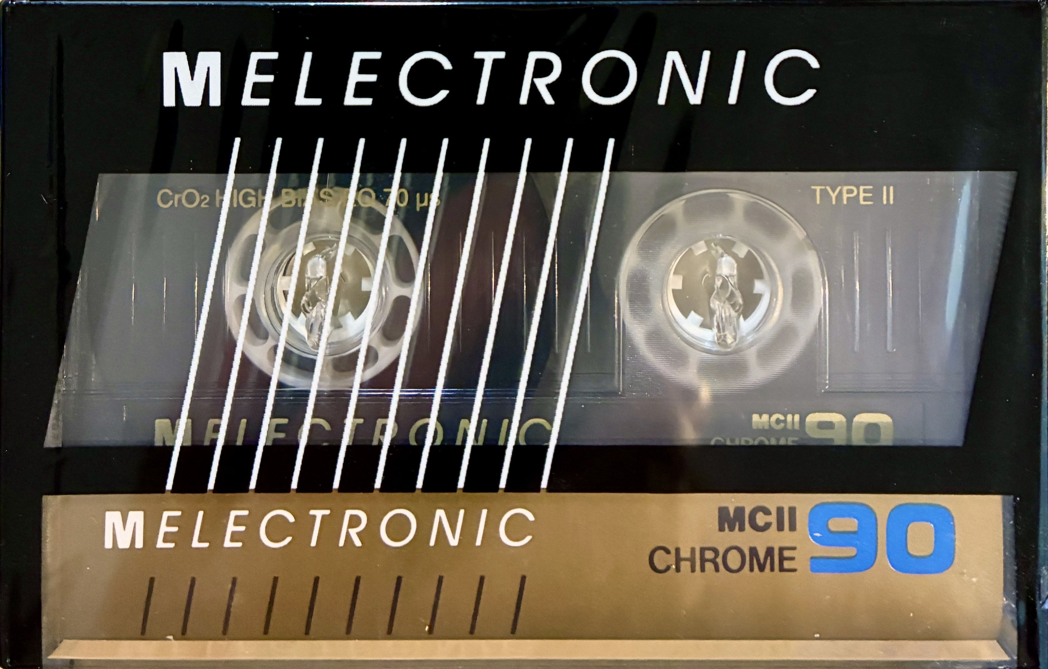 Compact Cassette Melectronic MC II 90 Type II Chrome 1987 Switzerland