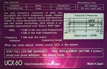 Compact Cassette Sony UCX 60 Type II Chrome 1982 USA