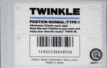 Compact Cassette Hitachi Twinkle 46 "TW46 BL" Type I Normal Japan