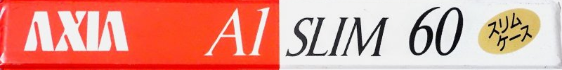 Compact Cassette AXIA A1 60 "A1S 60 Slim" Type I Normal 1991 Japan