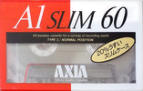 Compact Cassette AXIA A1 60 "A1S 60 Slim" Type I Normal 1991 Japan