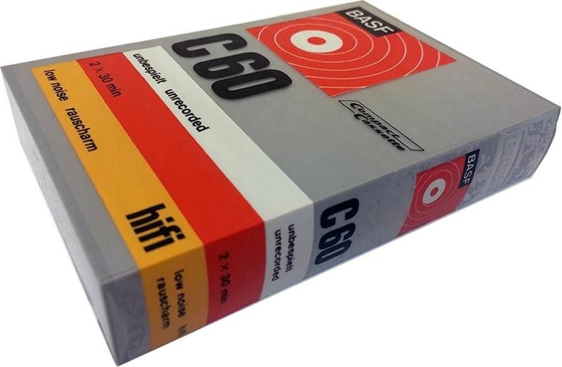 Compact Cassette BASF 60 "Plastic case" Type I Normal 1969 Europe
