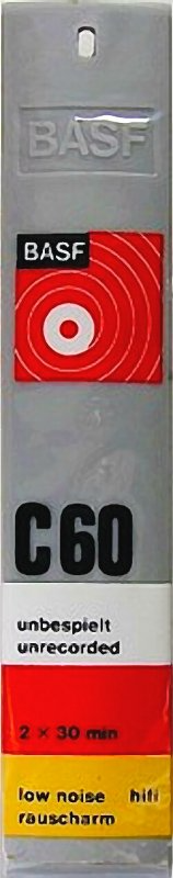 Compact Cassette BASF 60 "Plastic case" Type I Normal 1969 Europe