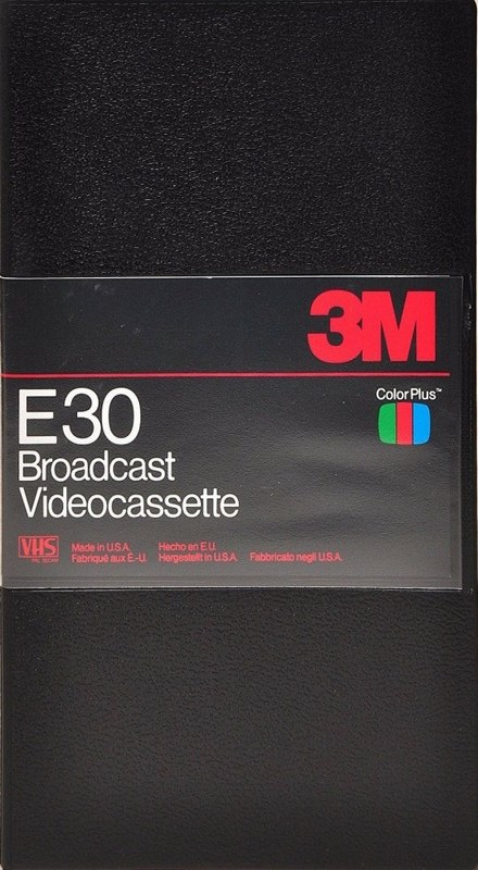 VHS, Video Home System 3M E 30 "E30" Type I Normal Europe