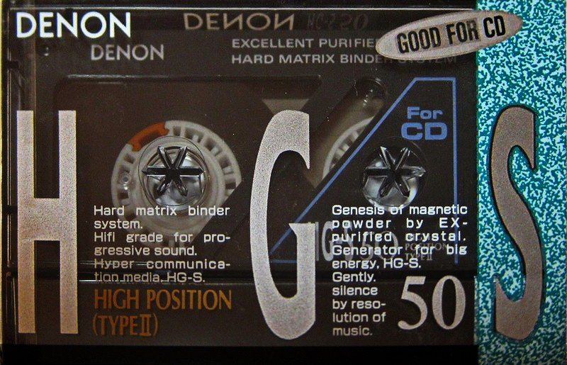 Compact Cassette Denon HG-S 50 Type II Chrome 1990 Japan