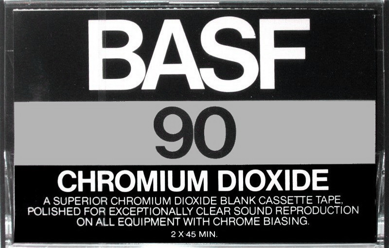 Compact Cassette BASF Chromium Dioxide 90 Type II Chrome 1976 USA