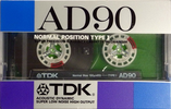 Compact Cassette TDK AD 90 "AD-90G" Type I Normal 1987 Japan
