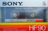 Compact Cassette Sony HF 90 Type I Normal 1983 Europe