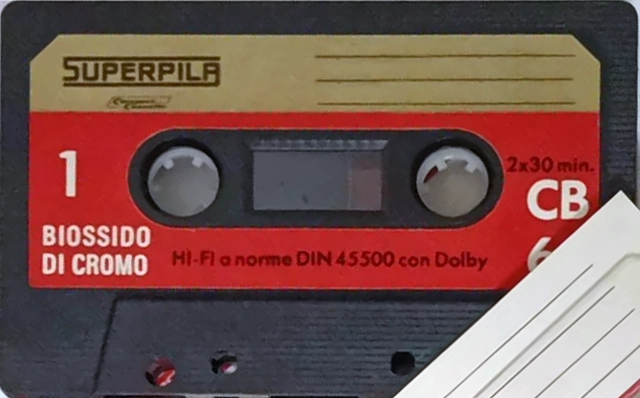 Compact Cassette Superpila 60 "CB" Type II Chrome Italy