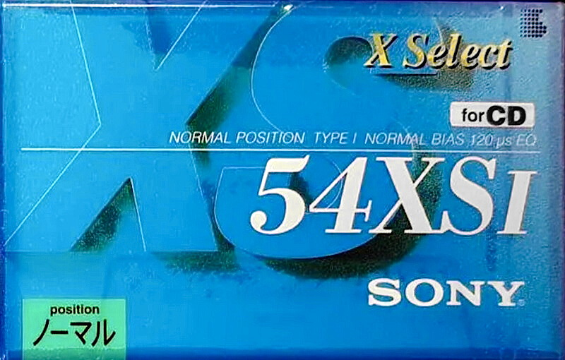 Compact Cassette Sony X Select 54 "C-54XS1" Type I Normal 1994 Japan