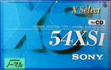 Compact Cassette Sony X Select 54 "C-54XS1" Type I Normal 1994 Japan