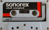 Compact Cassette Sonorex 60 "Cobalt Energized" Type I Normal 1985 Unknown Country