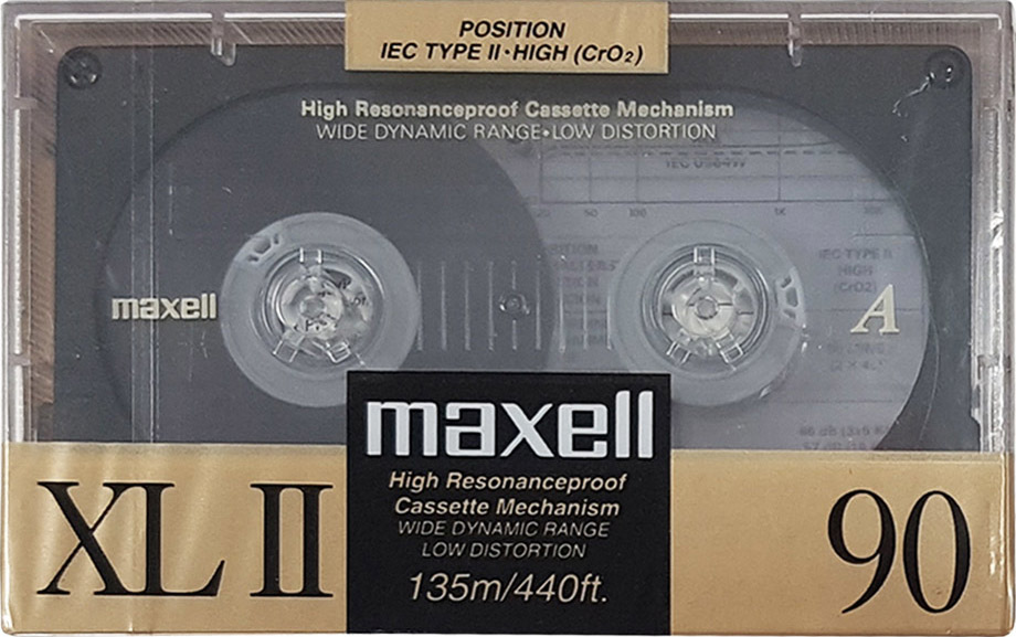 Compact Cassette Maxell XLII 90 Type II Chrome 1988 Europe