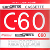 Compact Cassette Congress 60 Type I Normal 1979 Japan