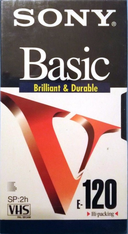VHS, Video Home System Sony Basic 120 Type I Normal Europe