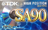 Compact Cassette TDK SA 90 "SA-90EB" Type II Chrome 1997 Worldwide
