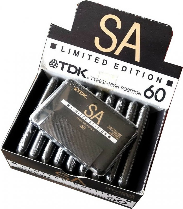 Compact Cassette TDK SA 60 "SA-LB60 Limited Edition" Type II Chrome 1988 Worldwide
