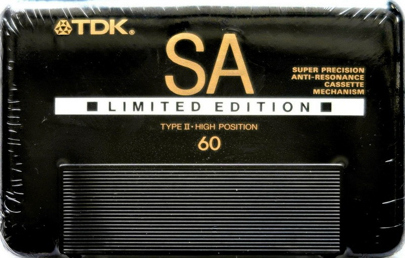 Compact Cassette TDK SA 60 "SA-LB60 Limited Edition" Type II Chrome 1988 Worldwide