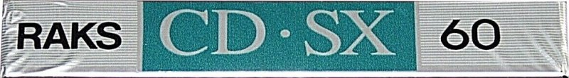 Compact Cassette RAKS CD-SX 60 Type I Normal 1990 Europe