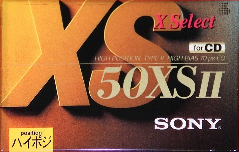 Compact Cassette Sony X Select 50 "C-50XS2" Type II Chrome 1994 Japan