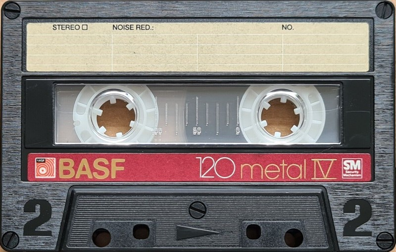 Compact Cassette BASF Metal IV 120 "ME IV / MP IV" Type IV Metal 1985 Europe