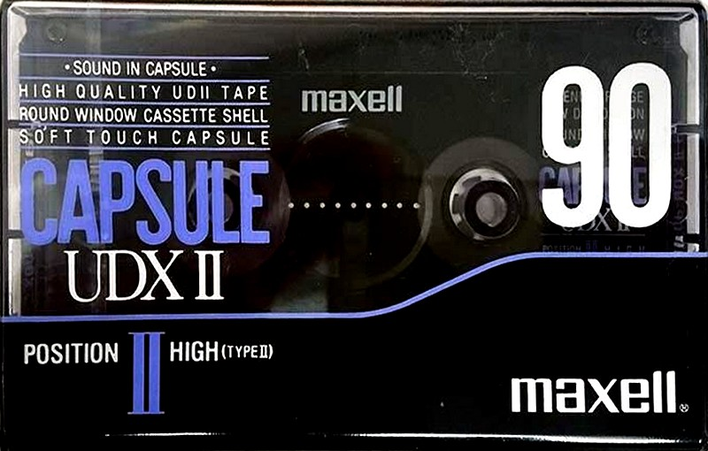 Compact Cassette Maxell Capsule II 90 "UDXII" Type II Chrome 1991 USA