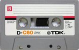 Compact Cassette TDK D 60 Type I Normal 1979 Europe