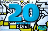 Compact Cassette Sony CDix I 20 "C-20CDX1C" Type I Normal 1995 Japan