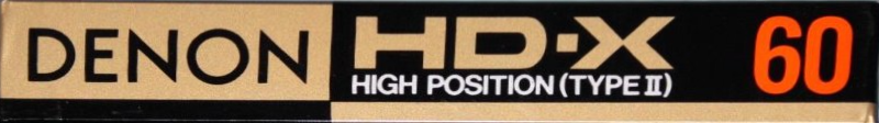 Compact Cassette Denon HD-X 60 Type II Chrome 1987 Japan
