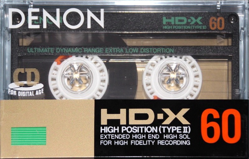Compact Cassette Denon HD-X 60 Type II Chrome 1987 Japan