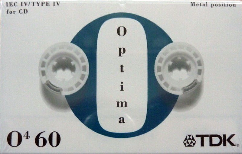 Compact Cassette TDK Optima 60 "O4" Type IV Metal 1997 Europe