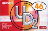 Compact Cassette Maxell UDII / UD2 46 "UD2-46N" Type II Chrome 2000 Japan