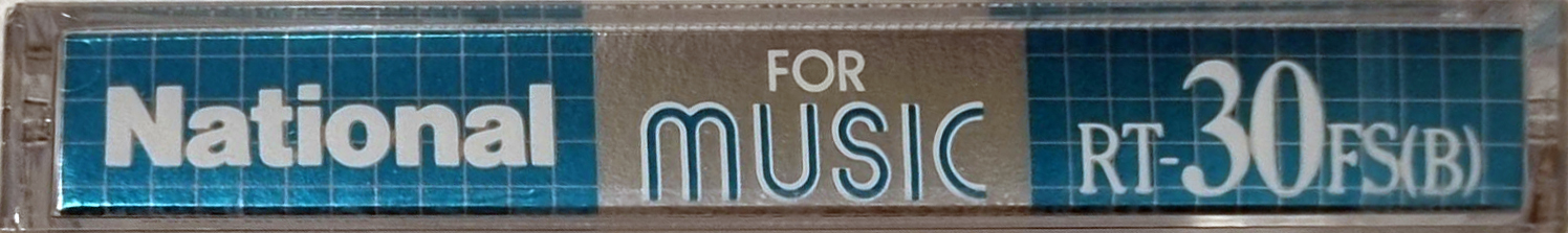 Compact Cassette National FS 30 "RT-30FS(B)" Type I Normal 1987 Japan