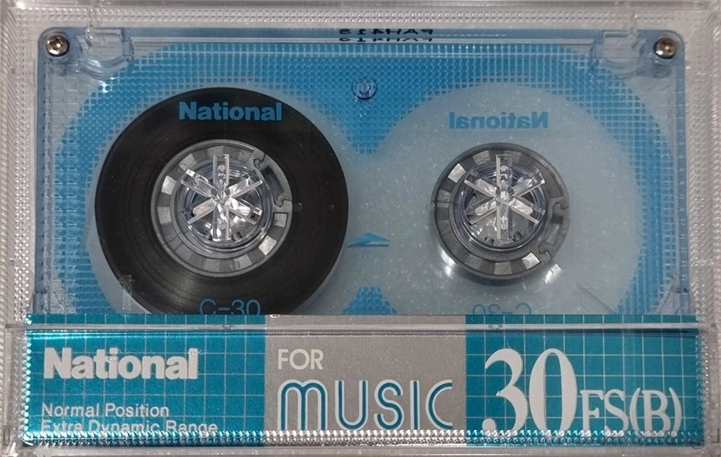 Compact Cassette National FS 30 "RT-30FS(B)" Type I Normal 1987 Japan
