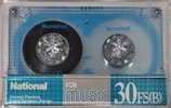 Compact Cassette National FS 30 "RT-30FS(B)" Type I Normal 1987 Japan