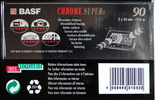 Compact Cassette BASF Chrome Super II 90 Type II Chrome 1993 Germany